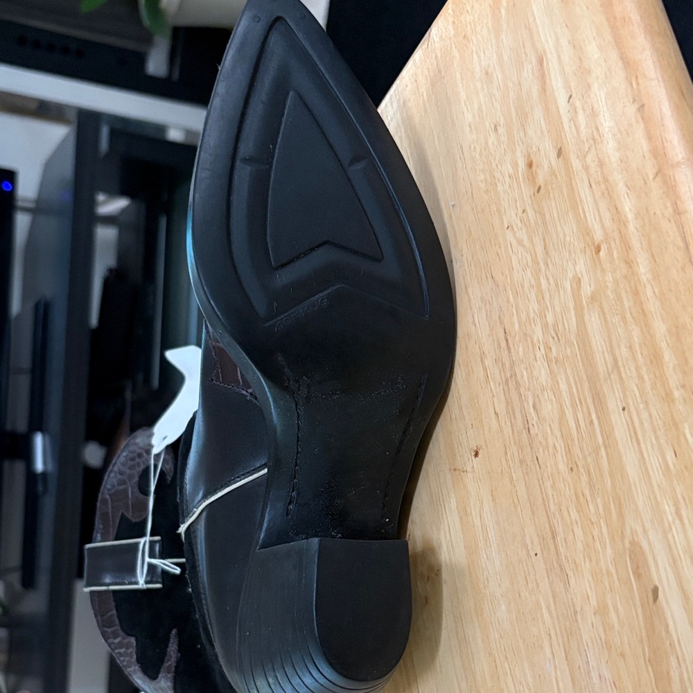 Vaneli Men's Dark Brown Leather Boots